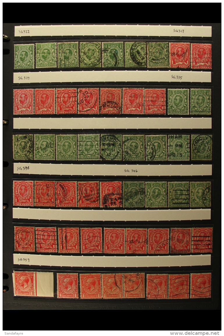 1910-35 KGV ACCUMULATION Mainly Used Collection/accumulation On Hagner Pages, With Duplicated Issues Showing Some... - Zonder Classificatie