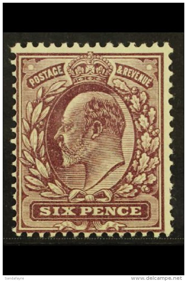 1911-13 6d Dull Lilac Fluorescent Ink, SG Spec M33(5), Never Hinged Mint. For More Images, Please Visit... - Zonder Classificatie