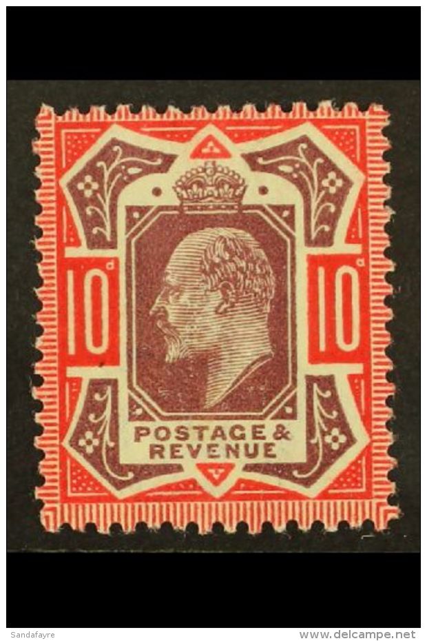1911 10d Dull Purple And Scarlet Somerset House, SG 309 / Spec M44(2), Lightly Hinged Mint. For More Images,... - Zonder Classificatie