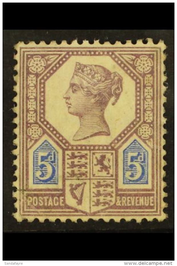 1887 5d Dull Purple And Blue Die I, SG 207, Mint Regummed, Cat &pound;800. For More Images, Please Visit... - Zonder Classificatie