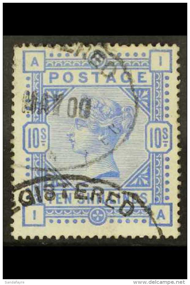 1883 10s Ultramarine, SG 183, Average To Good Used With Bright Colour. Cat SG &pound;525. For More Images, Please... - Andere & Zonder Classificatie