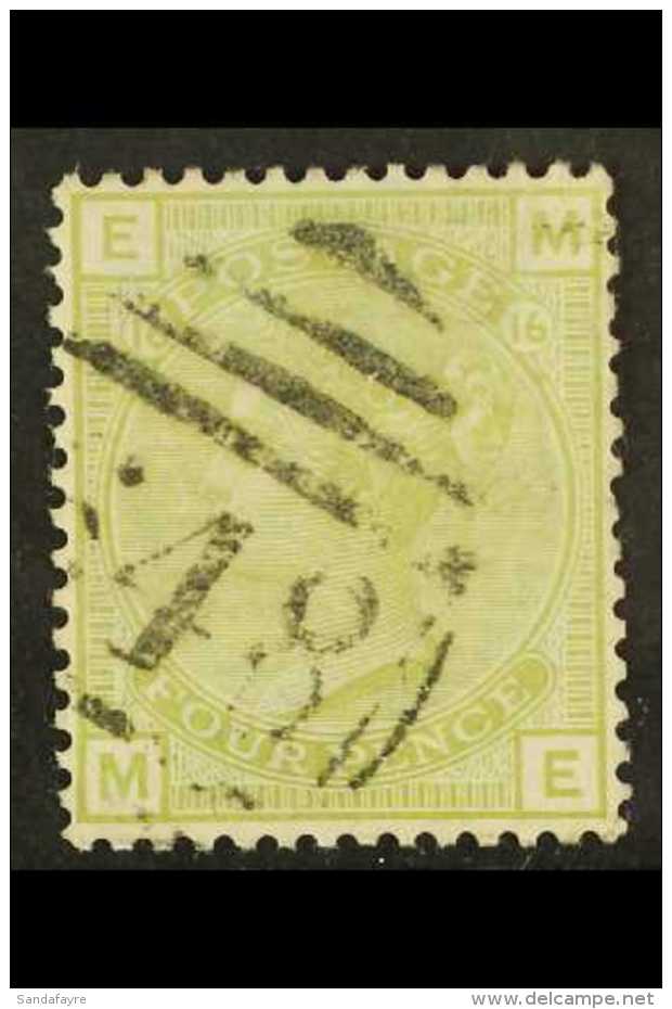 1873-80 4d Sage-green Plate 16, SG 153, Fine Used With Neat Cancel, Nice Centering. For More Images, Please Visit... - Andere & Zonder Classificatie