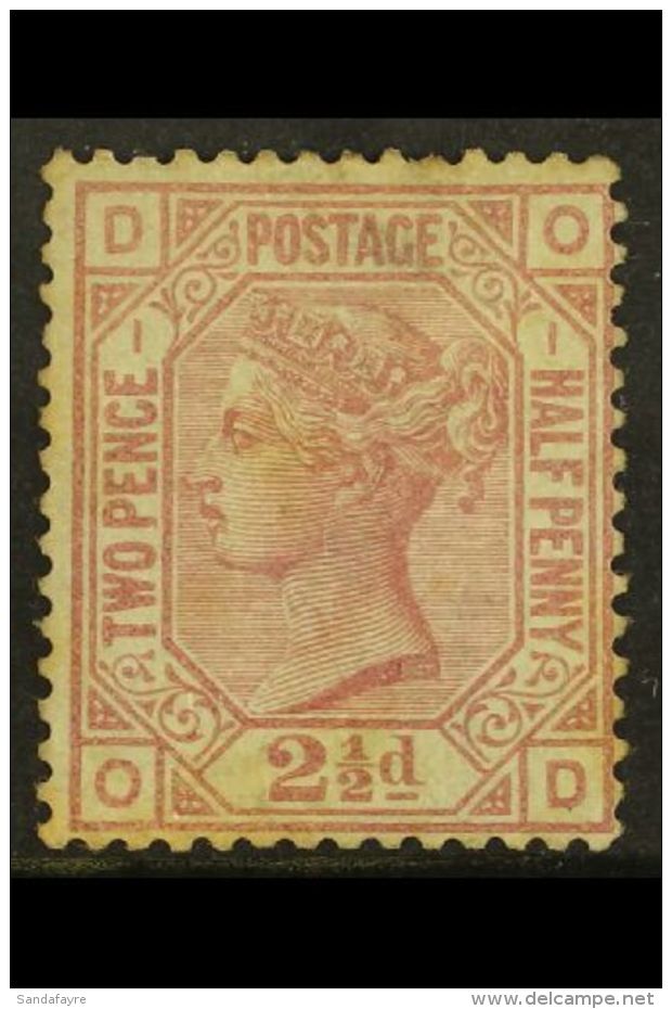 1873-80 2&frac12;d Rosy Mauve, Pl.1, Wmk Small Anchor On White Paper, SG.139, Mint With Faults, Cat.&pound;625.... - Andere & Zonder Classificatie