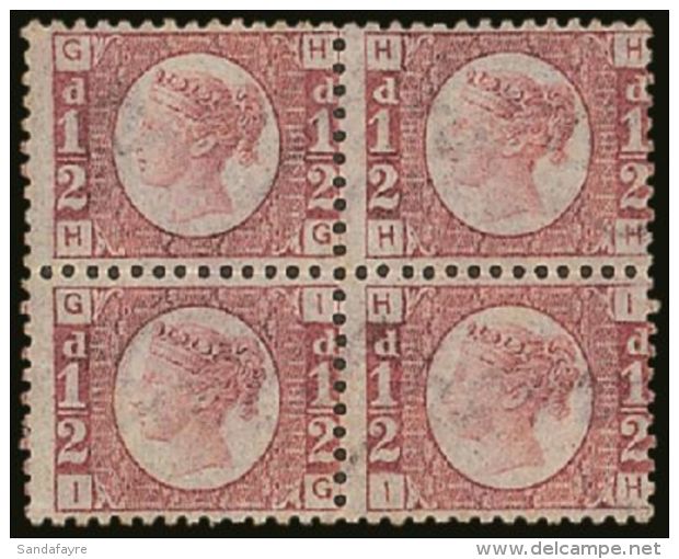 1870 &frac12;d Rose-red Plate 11, SG 48, Never Hinged Mint BLOCK OF FOUR. Lovely Quality. For More Images, Please... - Andere & Zonder Classificatie