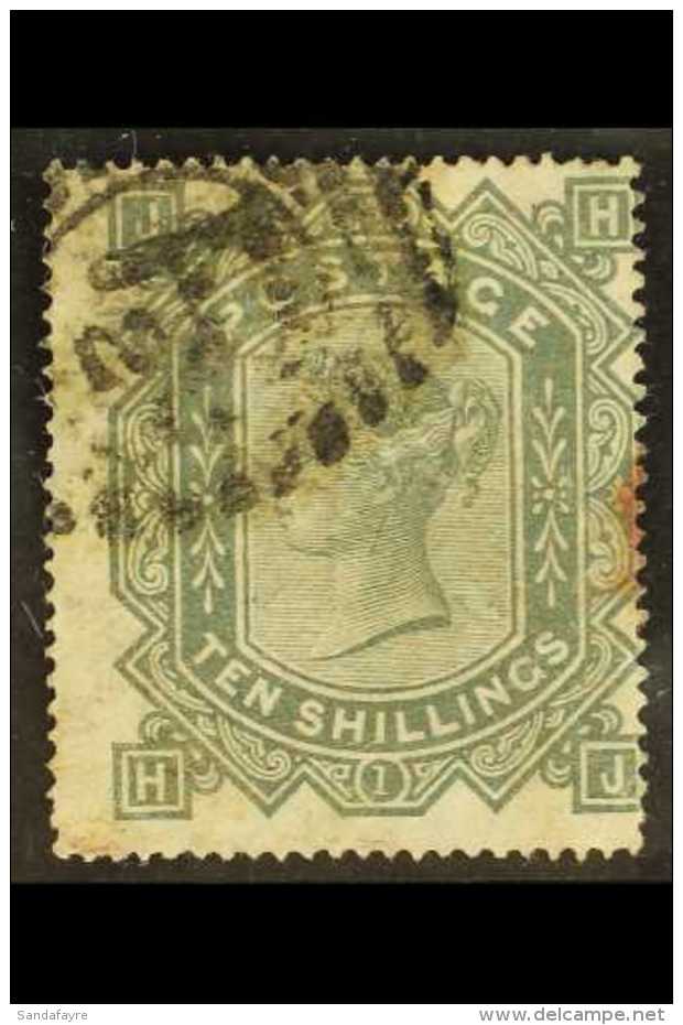 1867-83 10s Greenish Grey, Wmk Maltese Cross, SG 128, Good Used, Centred To Right, Cat.&pound;3200. For More... - Andere & Zonder Classificatie