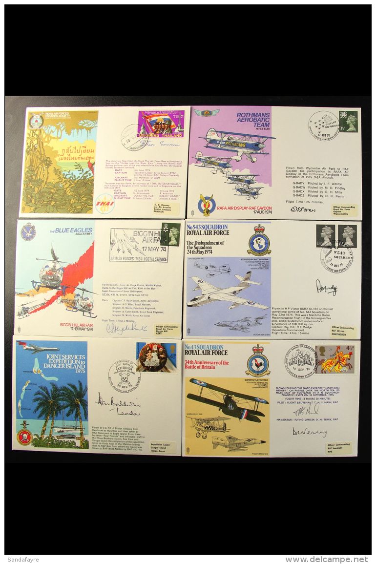 ROYAL AIR FORCE SPECIAL COVERS. 1970-1979 Interesting Collection Of All Different Special Illustrated Covers Flown... - Andere & Zonder Classificatie