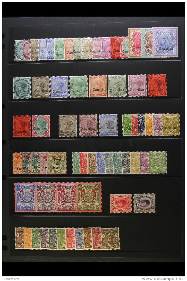 1895 - 1963 FINE MINT COLLECTION Interesting Collection With Many Better Values Including 1895 Values To 5r, Incl... - Zanzibar (...-1963)