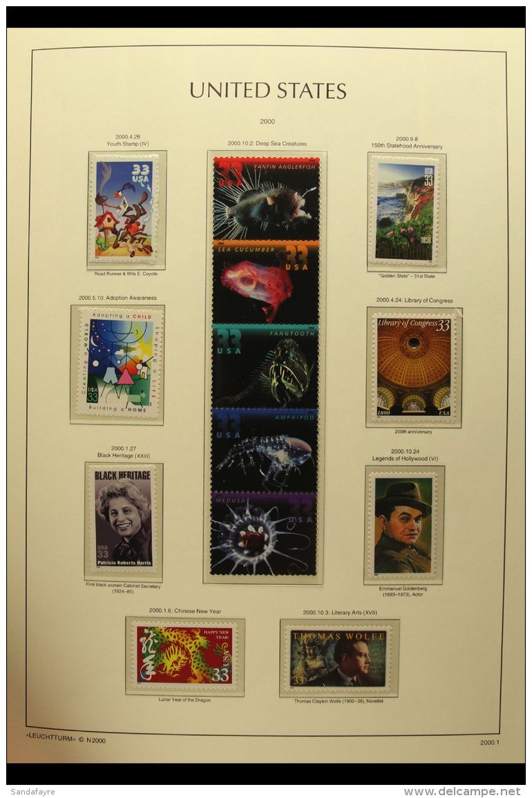 2000 IMPRESSIVE NEVER HINGED MINT COMPLETE Collection, Neatly Presented In Mounts In A Dedicated "Lighthouse"... - Andere & Zonder Classificatie