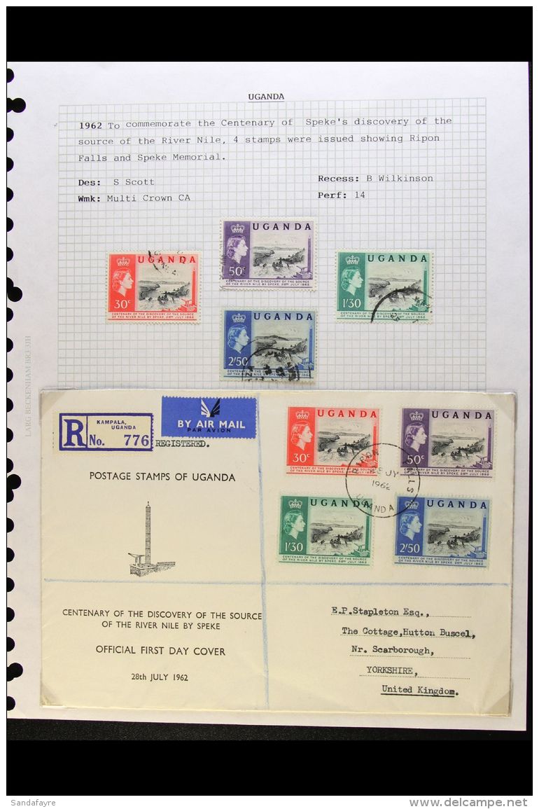1962-83 VERY FINE USED COLLECTION On Pages, Plus Some FDC's Etc, Note 1965 Birds Set And FDC, Various 1979... - Oeganda (...-1962)