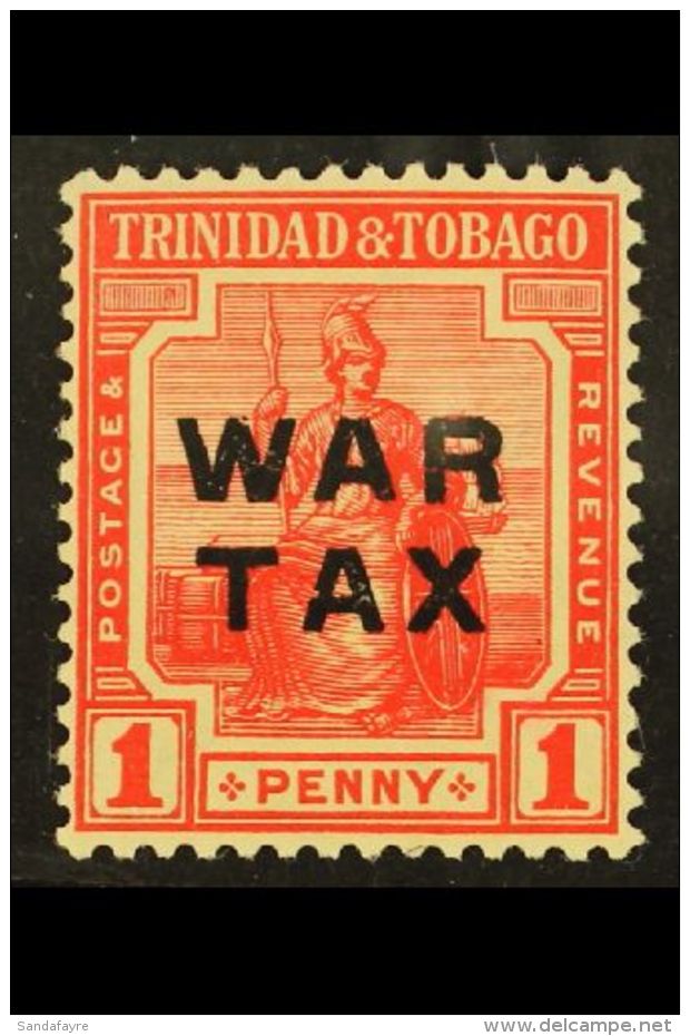 1917 (Sept) War Tax 1d Red, SG 184, Fine Never Hinged Mint.  For More Images, Please Visit... - Trinidad & Tobago (...-1961)