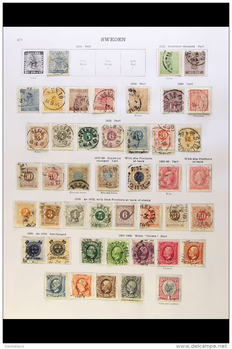 1855 - 1935 EXTENSIVE FINE USED COLLECTION Presented On Album Pages. Includes 1855 4sk Blue, 1858 Set Complete To... - Andere & Zonder Classificatie