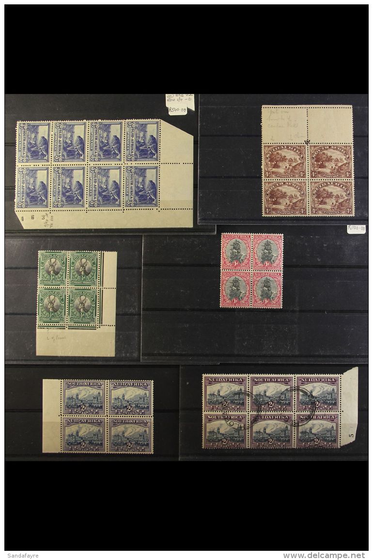 1925-49 MINT &amp; USED STOCK - CAT &pound;12,000+ Large Shoebox Sized Box, Full Of Pairs Or Blocks On Stock... - Unclassified