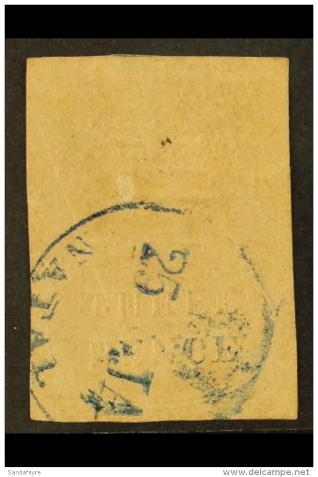 NATAL 1857 3d Rose Embossed, SG 4, Nicely Used, Slightly Into On 3 Sides &amp; Other Faults But Reasonable... - Zonder Classificatie