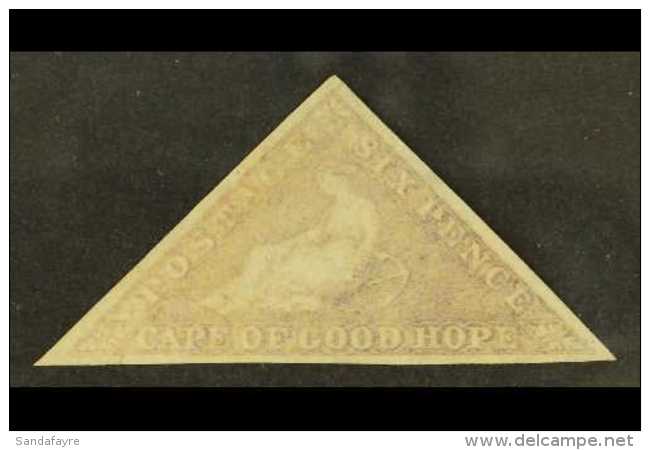 CAPE OF GOOD HOPE 1855-63 6d Pale Rose-lilac/ White Paper, SG 7, Unused (no Gum) With 3 Good Margins, A Little... - Sin Clasificación