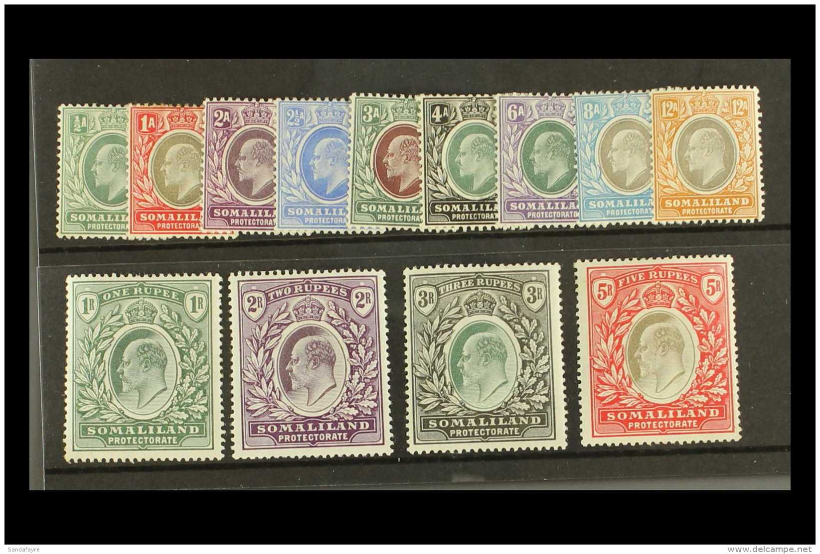1904 Complete King Edward Set SG 32/44, Fine Mint. (13 Stamps) For More Images, Please Visit... - Somaliland (Protectoraat ...-1959)