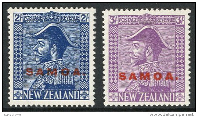 1926-27 2s And 3s Admirals On "Cowan" Paper, SG 169/170, Very Fine. (2 Stamps)  For More Images, Please Visit... - Samoa