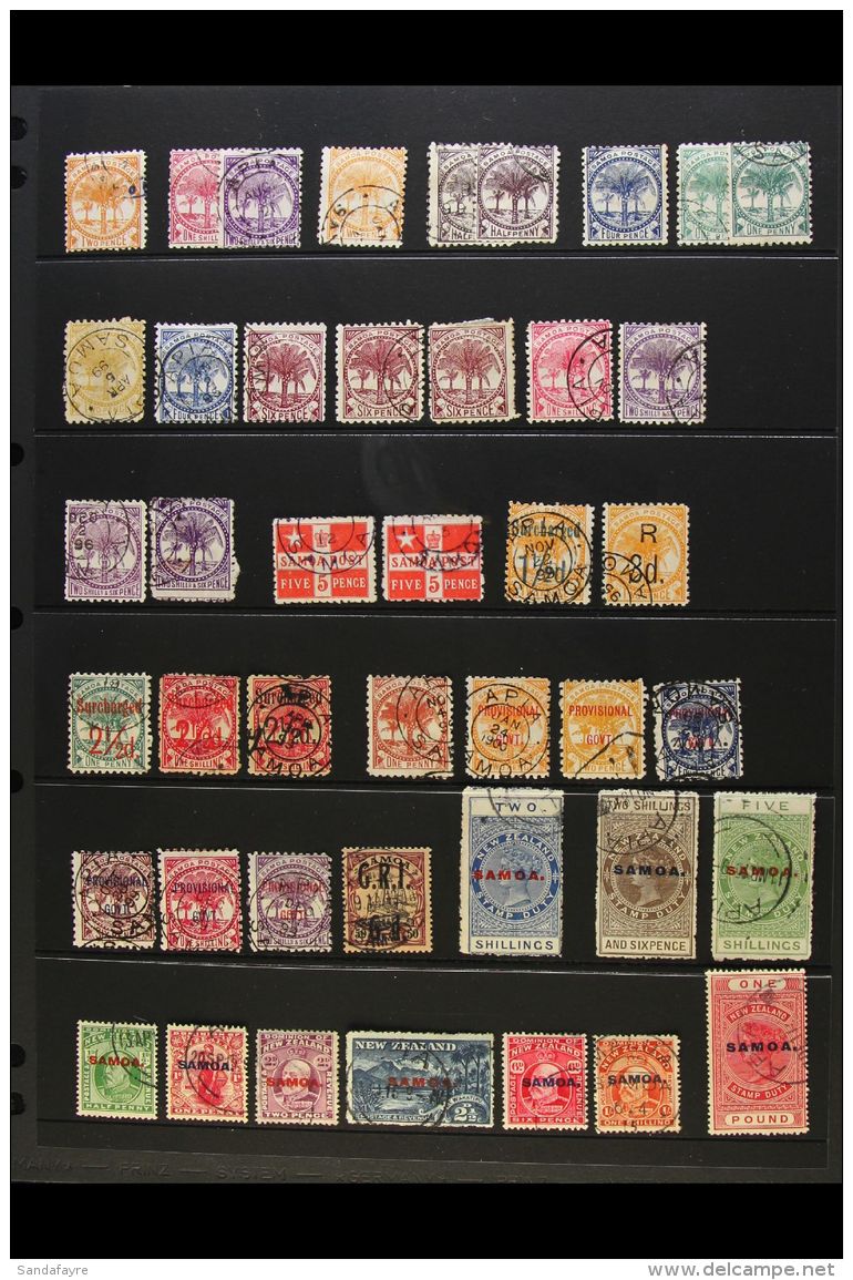 1886 - 1953 FINE USED COLLECTION Attractive Collection With Strength In Postal Fiscal Types And Including Useful... - Samoa
