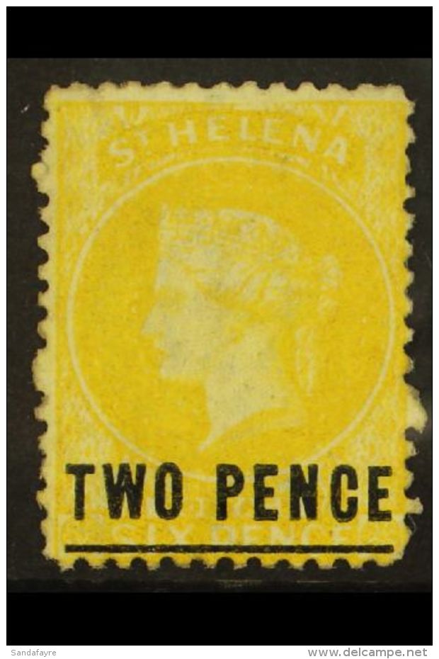 1864-80 2d Yellow (Type C) Perf 12&frac12;, SG 10, Very Fine Mint For More Images, Please Visit... - Sint-Helena