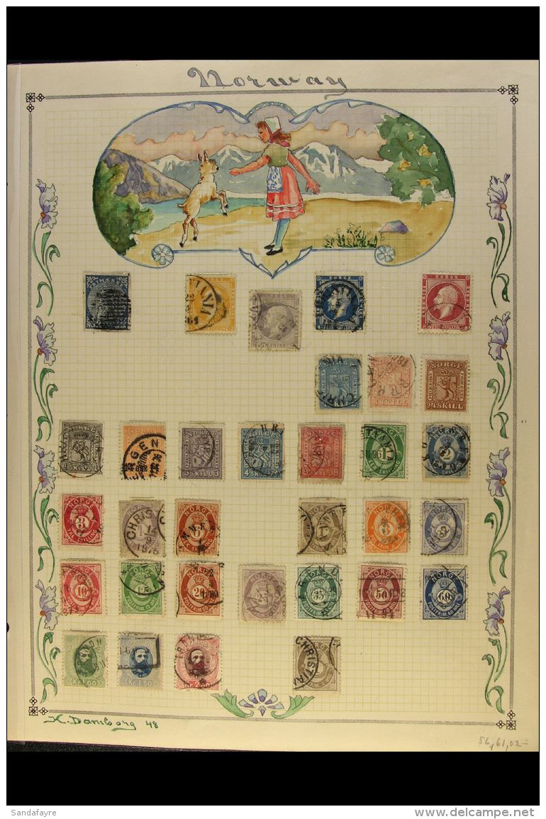 1855-1957 BEAUTIFUL ALL DIFFERENT COLLECTION A Spectacular Mint Or Used Collection Displayed On 22 Wonderful Hand... - Other & Unclassified