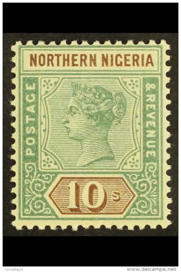 1900 10s Green And Brown, SG 9, Very Fine Mint. For More Images, Please Visit... - Nigeria (...-1960)