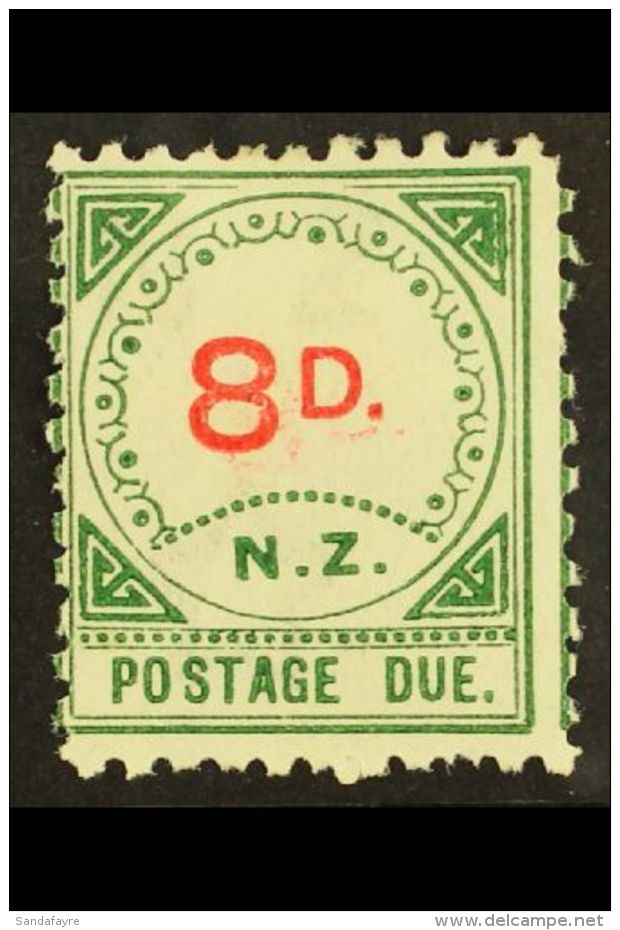 POSTAGE DUES 1899 8d Carmine And Green, Variety "carmine 8D Printed Double", SG D2a, Listed But Not Priced SG. For... - Otros & Sin Clasificación