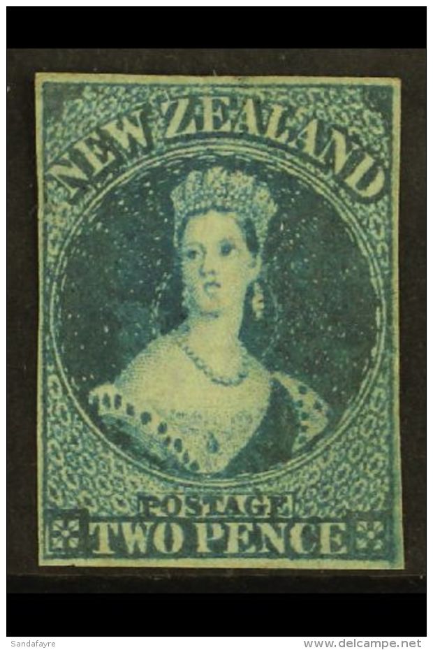 1862-64 2d Deep Blue Chalon, SG 36, Unused With Good Colour And Four Close Margins, A Little Oxidized. For More... - Andere & Zonder Classificatie