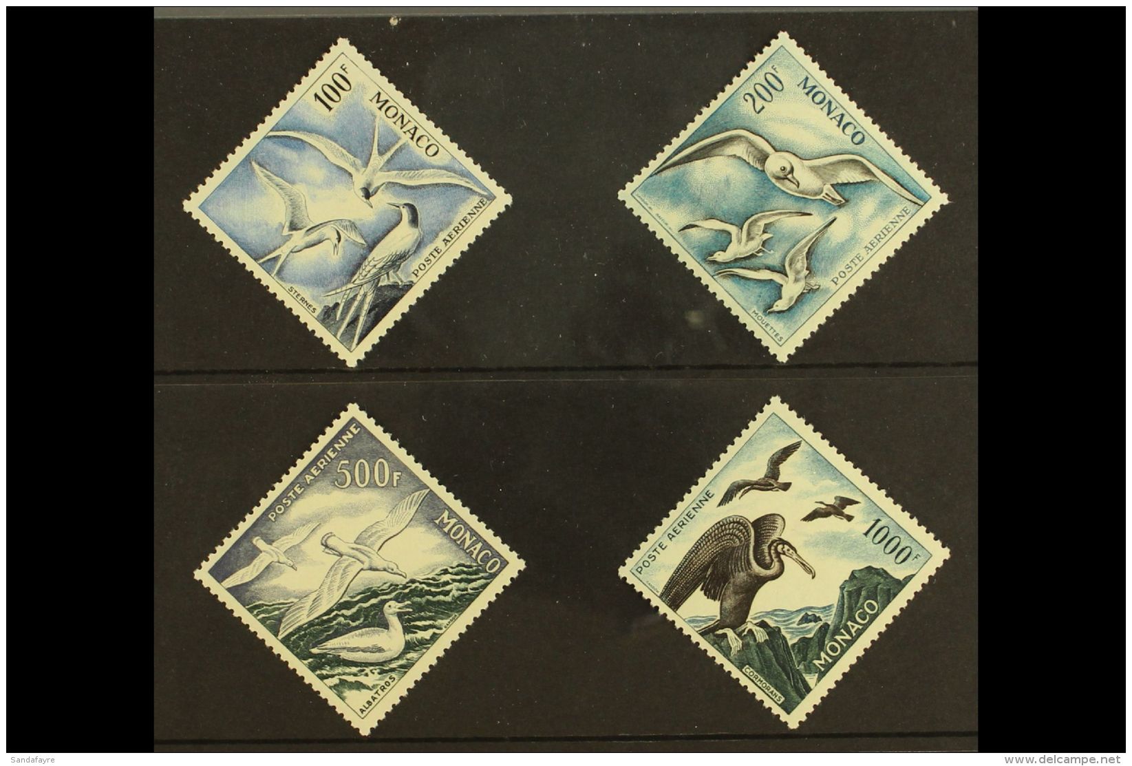 1955 Birds Air Post Set Complete, Yvert 55/58, Superb Never Hinged Mint. (4 Stamps) For More Images, Please Visit... - Autres & Non Classés