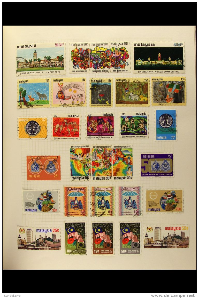 1953-2010 MALAYSIA &amp; STATES USED COLLECTION In An Album, Slightly Untidy Lot, But Full Of Useful Stamps, From... - Andere & Zonder Classificatie