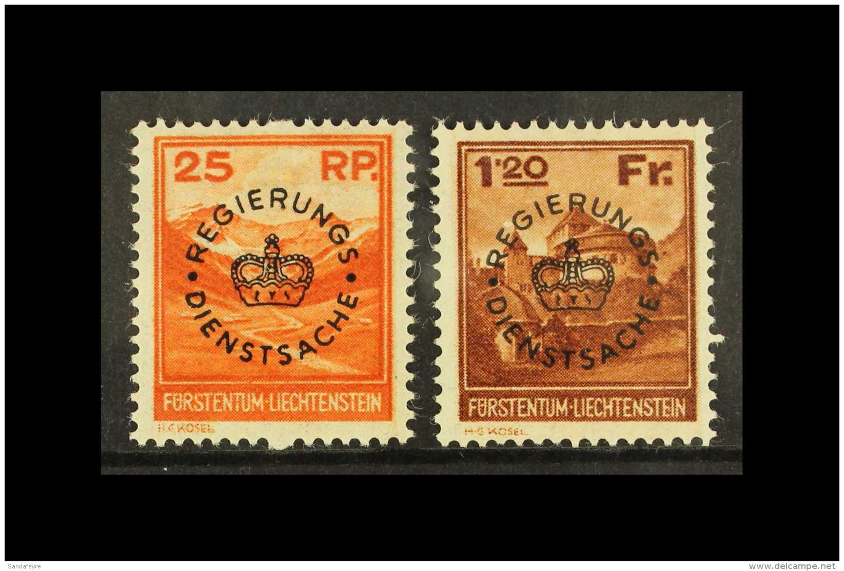 OFFICIALS 1933 Set, Mi 9/10, Very Fine Mint (2 Stamps) For More Images, Please Visit... - Andere & Zonder Classificatie