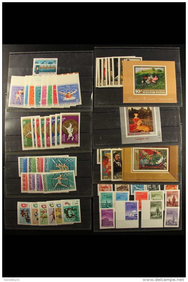 1962-1971 IMPERF ISSUES. NEVER HINGED MINT All Different Complete Imperf Sets And Mini-sheets, Inc 1962 Roses Set,... - Andere & Zonder Classificatie