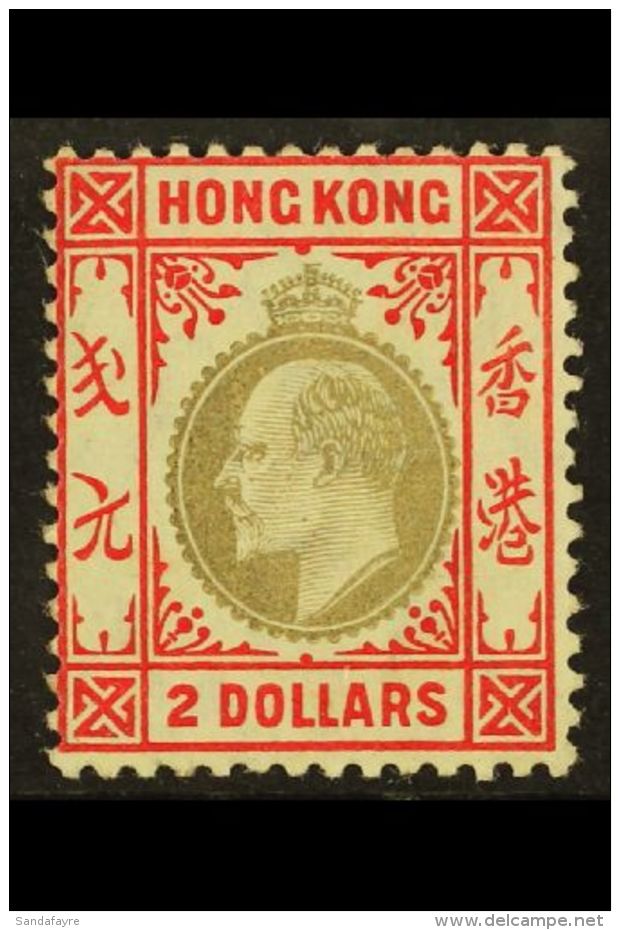 1904 $2 Slate And Scarlet, Ed VII Wmk MCA, SG 87, Very Fine And Fresh Mint. For More Images, Please Visit... - Andere & Zonder Classificatie