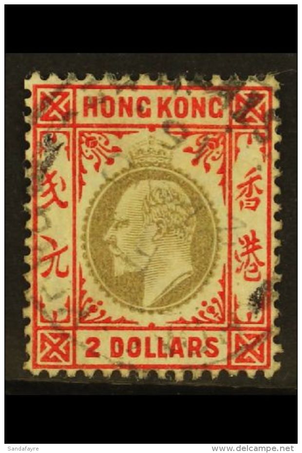 1903 $2 Slate And Scarlet, Ed VII, SG 73, Fine Used. For More Images, Please Visit... - Andere & Zonder Classificatie