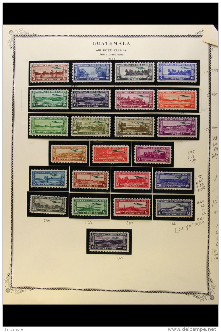 1929-75 AIR POST COLLECTION An Attractive ALL DIFFERENT  Mainly Fresh Mint Collection Inc Miniature Sheets, Highly... - Guatemala