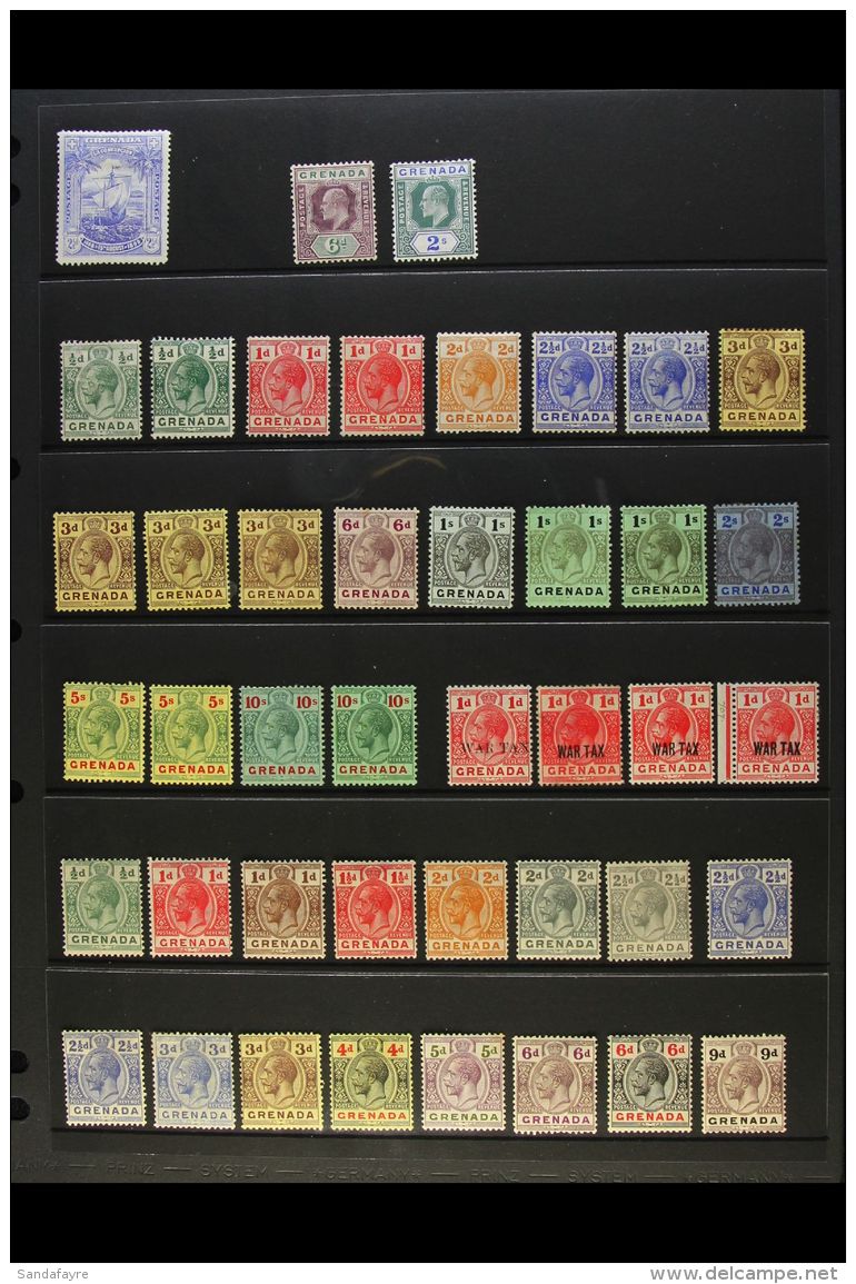 1898-1938 ALL DIFFERENT MINT COLLECTION An Attractive Collection Which Includes 1898 2&frac12;d Columbus, 1904-06... - Grenada (...-1974)