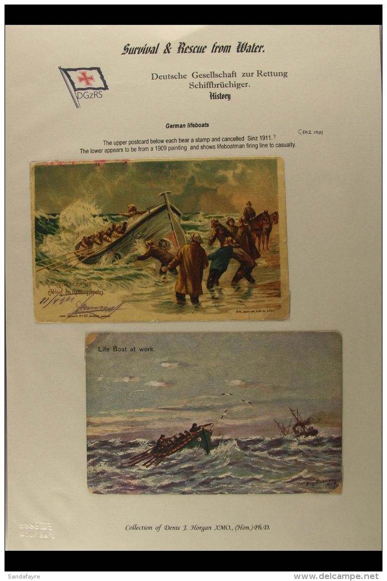 MARITIME THEME A 1901 To 1990's Collection Written Up And Displayed In Three Volumes And Featuring Lifeboats,... - Andere & Zonder Classificatie