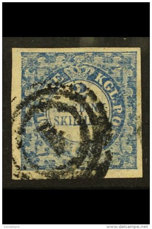 1851-54 2 Rbs Blue, Facit 1II, SG 3, Fine Used With 4 Good / Large Neat Margins For More Images, Please Visit... - Andere & Zonder Classificatie