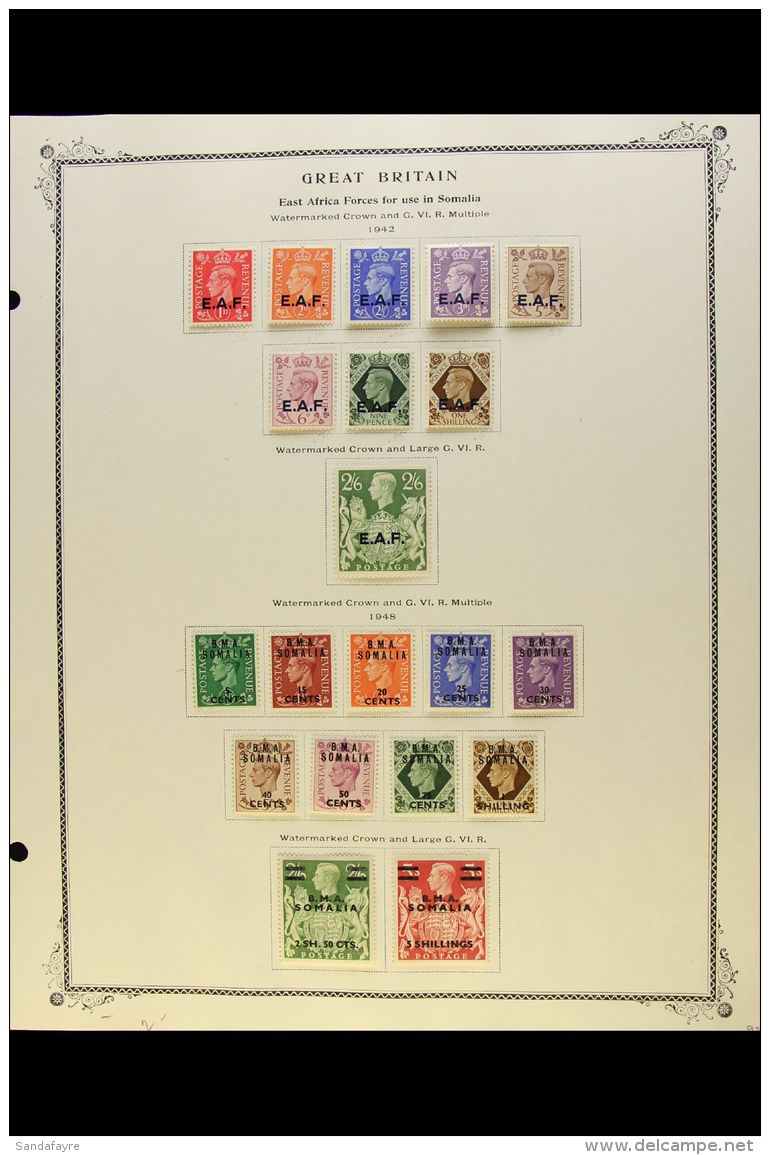 SOMALIA 1943-1950 COMPLETE RUN, SG S1/S31, Very Fine Mint. Fresh And Attractive! (31 Stamps) For More Images,... - Italiaans Oost-Afrika