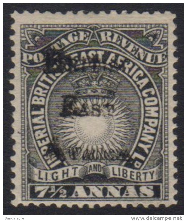 1895 7&frac12;a Black, Variety "handstamp Double", SG 41a, Very Fine Mint. For More Images, Please Visit... - Brits Oost-Afrika