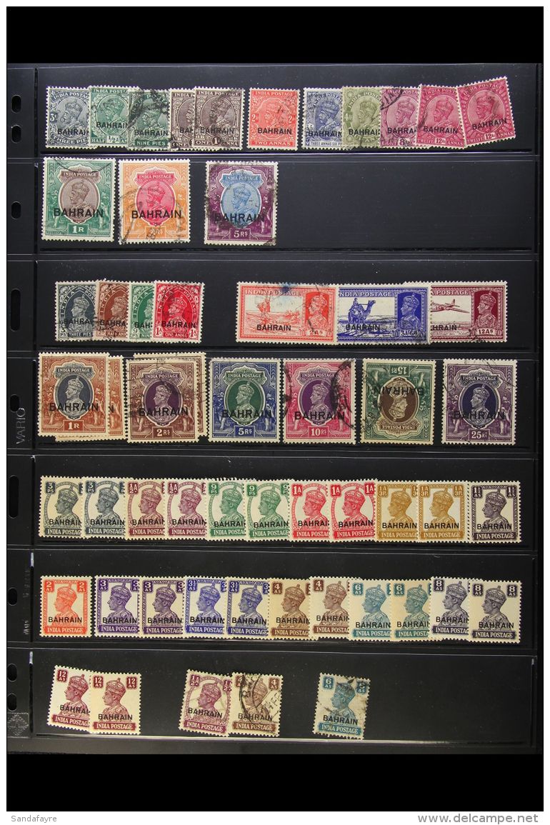 1933-64 MINT &amp; USED COLLECTION Good Lot With A Number Of Complete Sets, We Note 1933-7 KGV Most Values To 5r... - Bahrain (...-1965)
