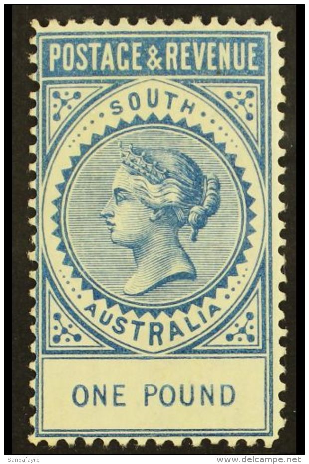 SOUTH AUSTRALIA 1886-96 &pound;1 Blue Perf 11&frac12;-12&frac12;, SG 199a, Very Fine Mint. For More Images, Please... - Andere & Zonder Classificatie