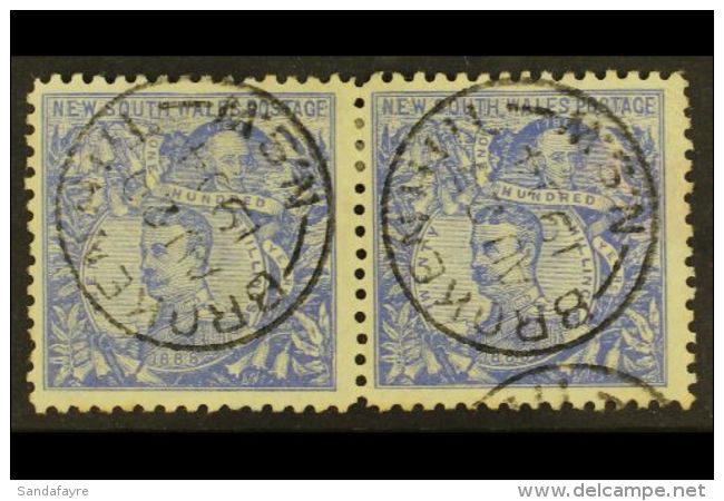 NEW SOUTH WALES 1890 20s Cobalt- Blue Perf 11, SG 264a, Very Fine Used PAIR. A Scarce 40s Multiple! For More... - Autres & Non Classés