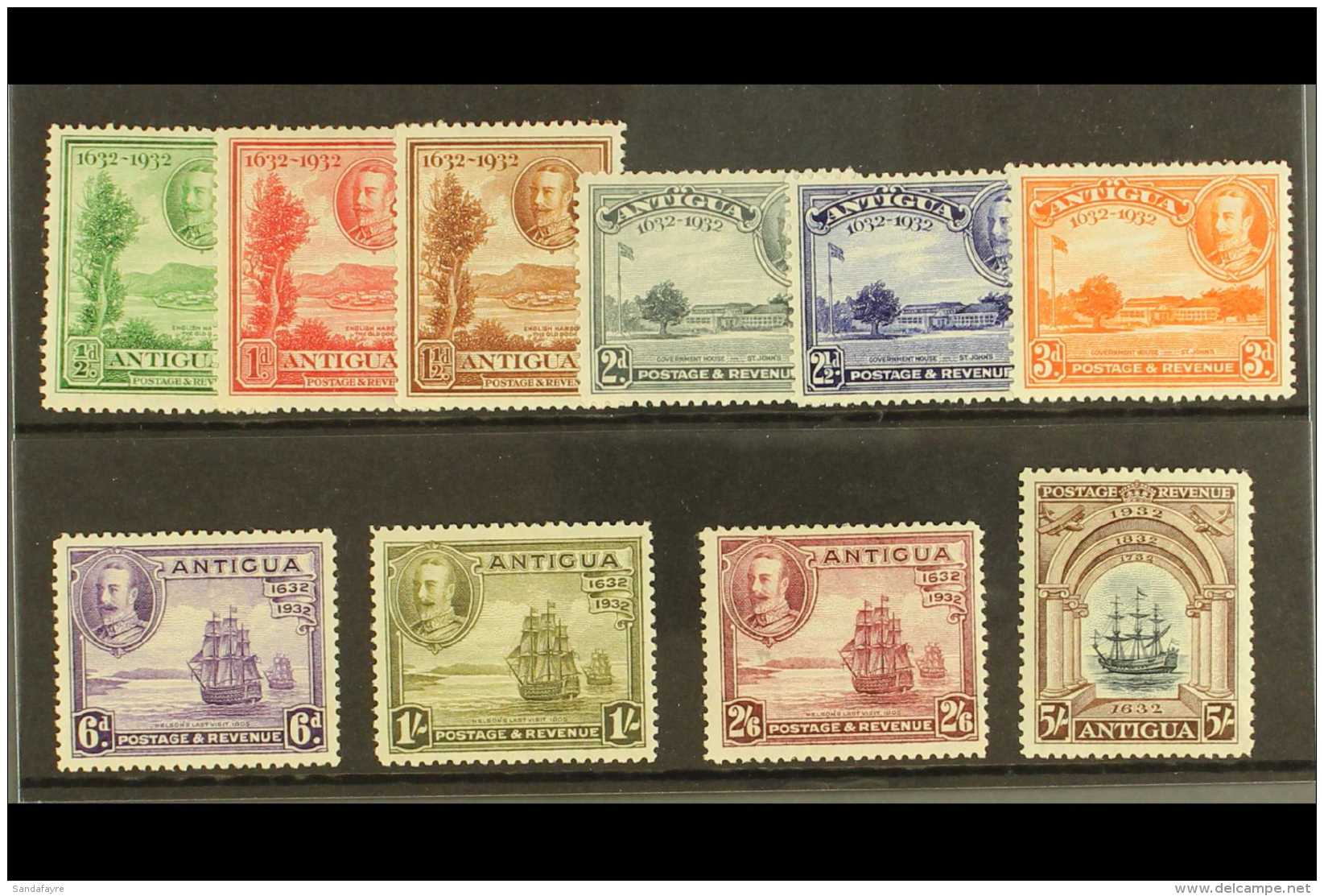 1932 Tercentenary Complete Set, SG 81/90, Very Fine Mint (10 Stamps) For More Images, Please Visit... - Otros & Sin Clasificación