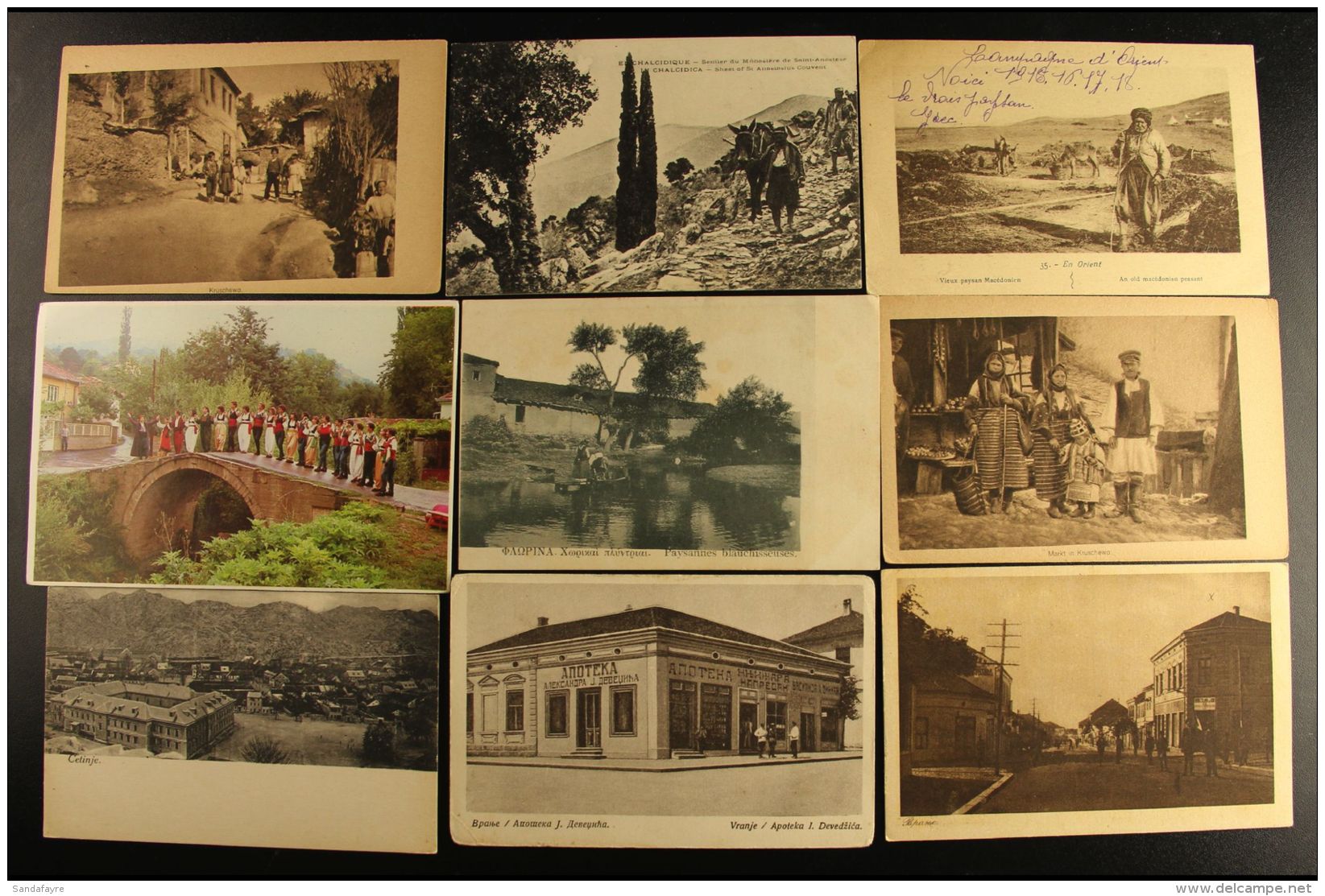 BALKAN PICTURE POSTCARDS 1900's-1920's Interesting Group Of Unused Picture Postcards From Macedonia, Serbia &amp;... - Andere & Zonder Classificatie