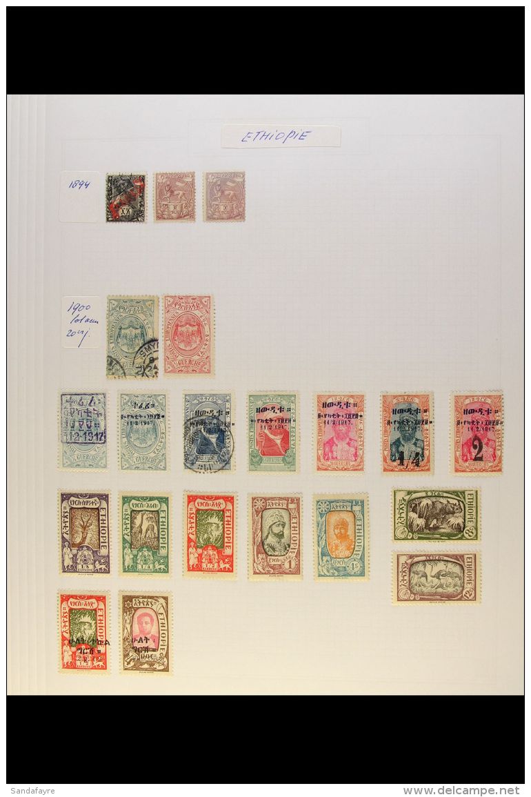 NORTH AFRICA 1894-1999 All Different Mint And Used Collection On Album Pages, Includes Sections Of Algeria,... - Andere & Zonder Classificatie