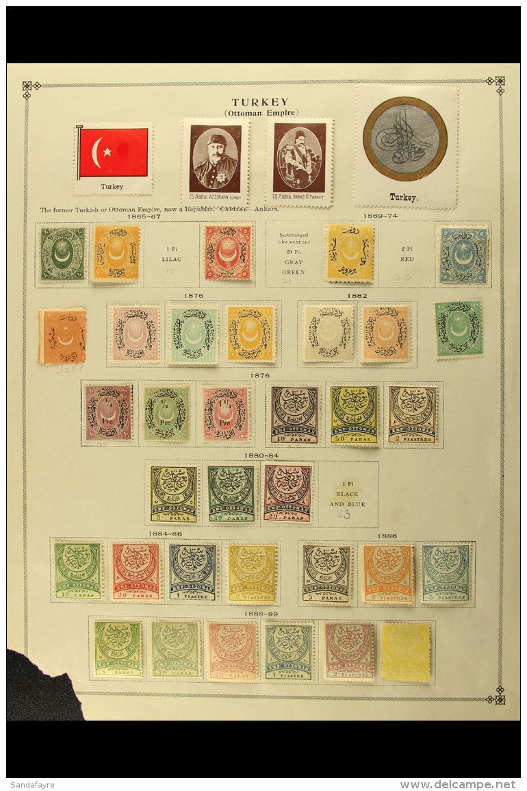 WORLD COLLECTION 19th Century To 1940's Mint Or Used Mostly All Different Stamps On Pages, Inc Albania, Bavaria,... - Andere & Zonder Classificatie