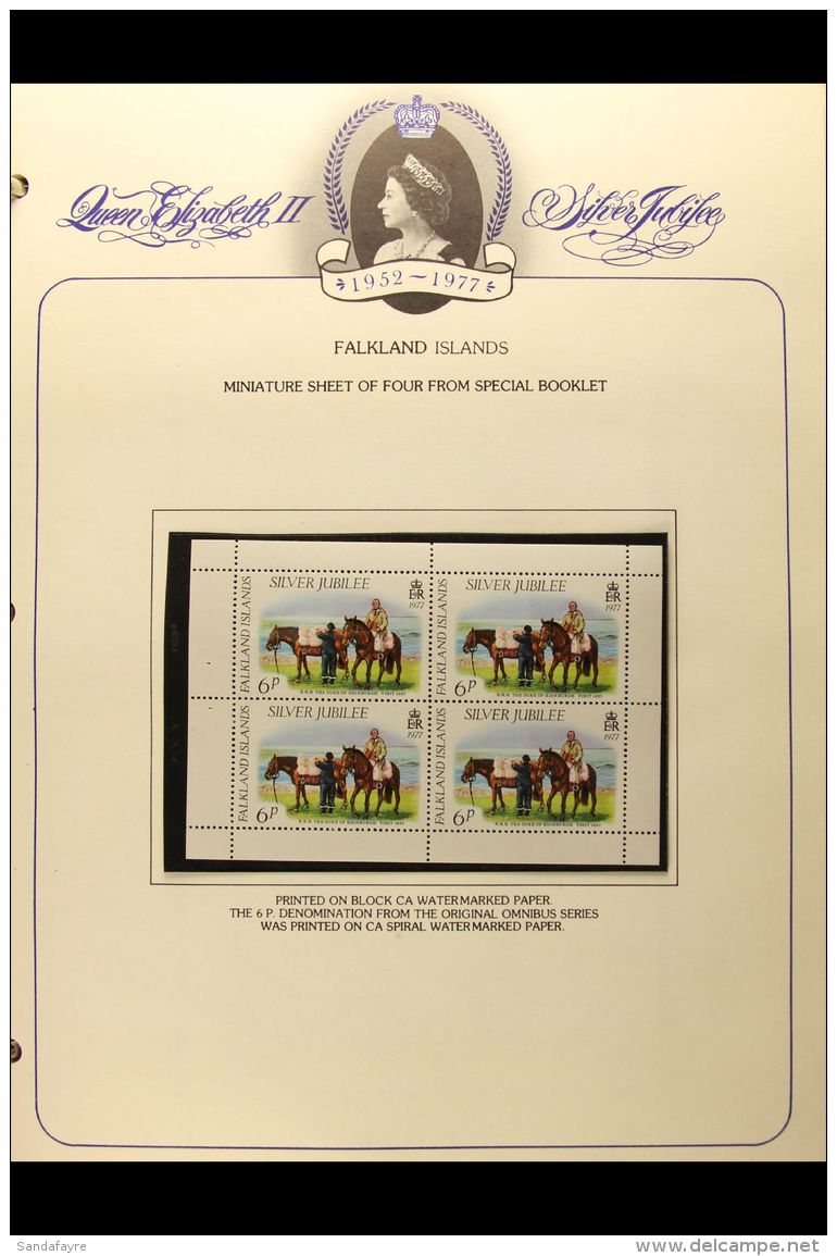 ROYALTY OMNIBUS COLLECTIONS We See Albums Containing Never Hinged Mint Issues For 1972 Royal Wedding, 1977 Silver... - Andere & Zonder Classificatie