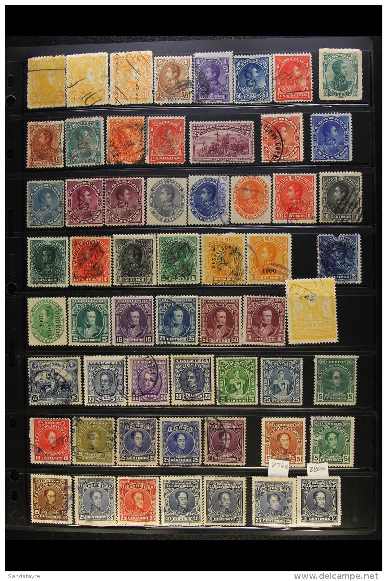 VENEZUELA 1879-1971 ALL DIFFERENT Used Collection Presented On Stock Pages (700+ Stamps) For More Images, Please... - Other & Unclassified