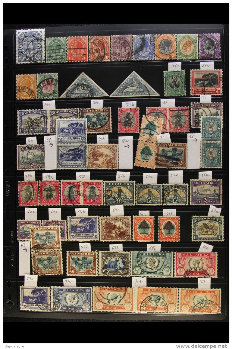 SOUTH AFRICA 1910-1994 ALL DIFFERENT Used Collection Presented On Stock Pages (500+ Stamps) For More Images,... - Other & Unclassified