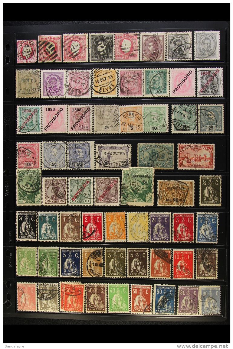 PORTUGAL 1862-1988 ALL DIFFERENT Fine Used Collection Presented On Stock Pages (600+ Stamps) For More Images,... - Autres & Non Classés