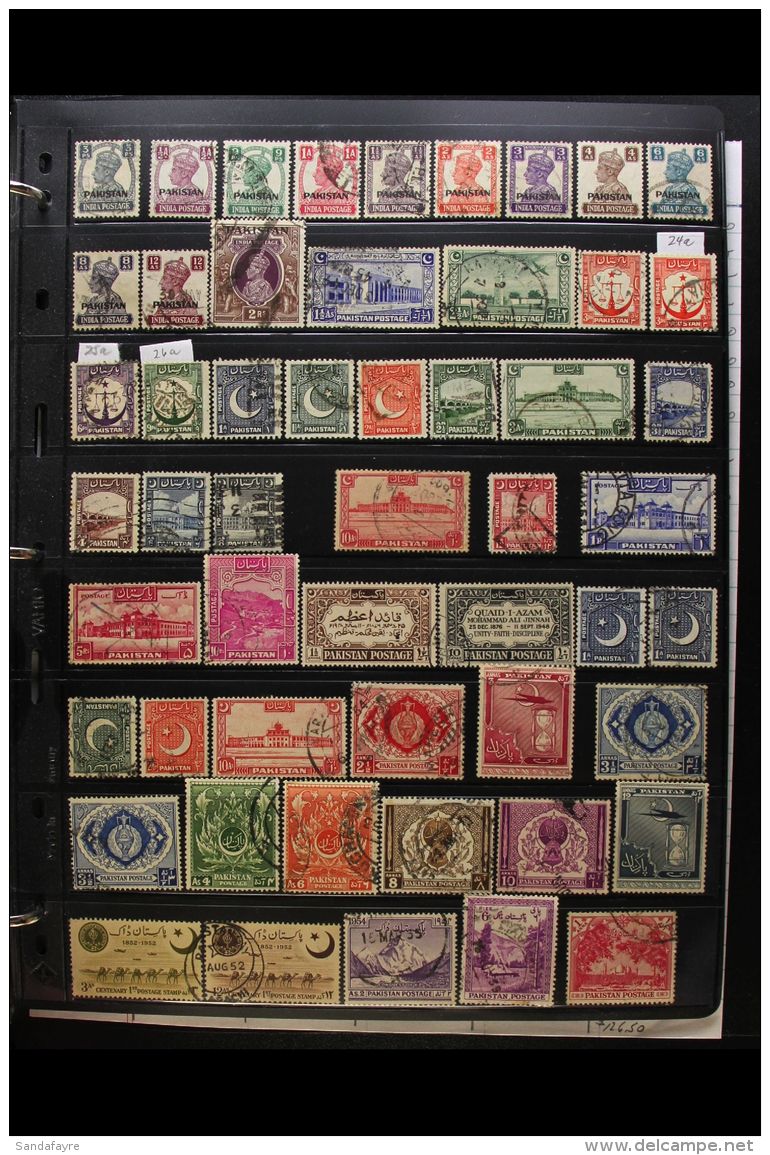 PAKISTAN 1947-1996 ALL DIFFERENT Fine Used Collection Presented On Stock Pages In An Album (450+ Stamps) For More... - Other & Unclassified